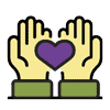heart hands icon